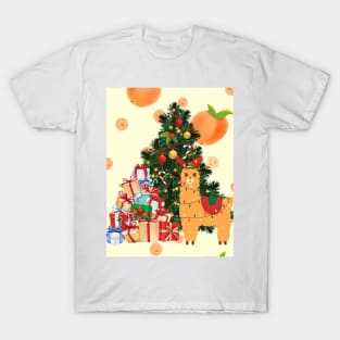 Alpaca gifts tree T-Shirt